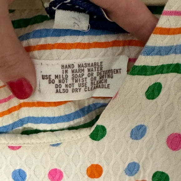 1970s Vintage Jamison Colorful Striped Sleeveless Maxi Dress Size 6/8 - Picture 6 of 8